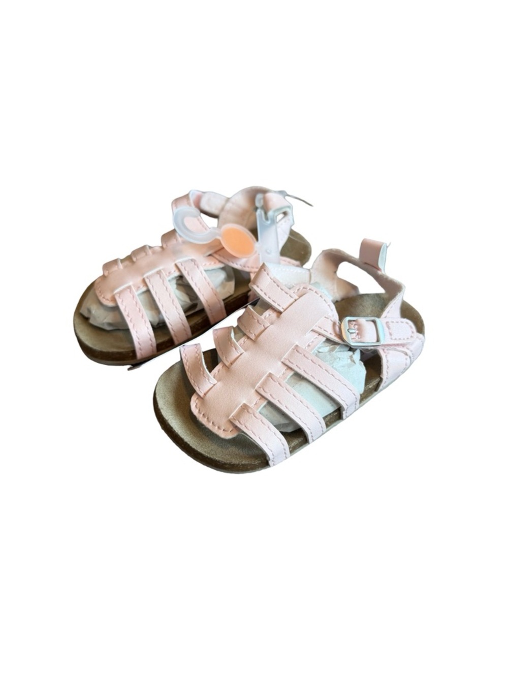 Carter's Pink Baby Girl Sandals Strappy Buckle Closure Size 4 9-12 Months NWT